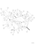 Base Assembly Diagram and Parts List for CH922DH 74950 Bear Cat Chipper Shredder